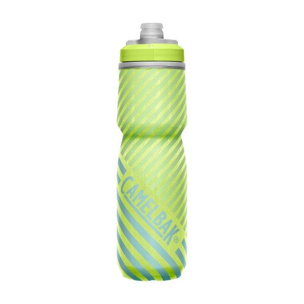 Hydratation Accessories Camelbak Podium Chill 710 ml Water bottle  Lime/Blue Stripe 1873306071