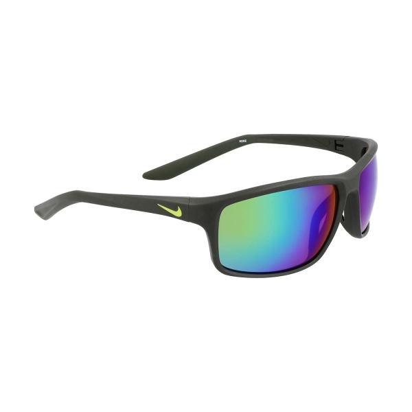 Nike Adrenaline 22 Sunglasses - Matte Sequoia/Green Mirror