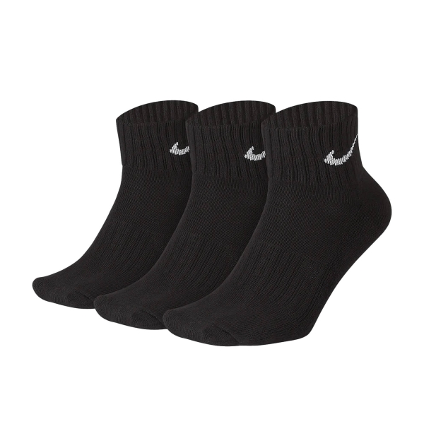 Running Socks Nike Cushion x 3 Socks  Black/White SX4926001