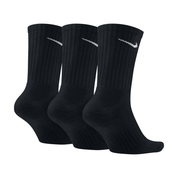 Nike Cushioned Crew x 3 Socks - Black/White