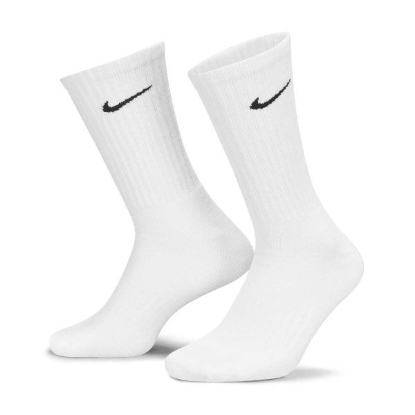 Running Socks Nike Cushioned Crew x 3 Socks  White/Black SX4508101