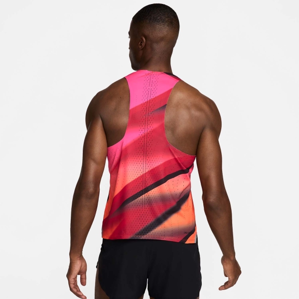 Nike Dri-FIT ADV AeroSwift BTC Tank - Sport Red/Safety Orange/White