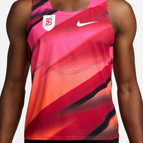 Nike Dri-FIT ADV AeroSwift BTC Tank - Sport Red/Safety Orange/White