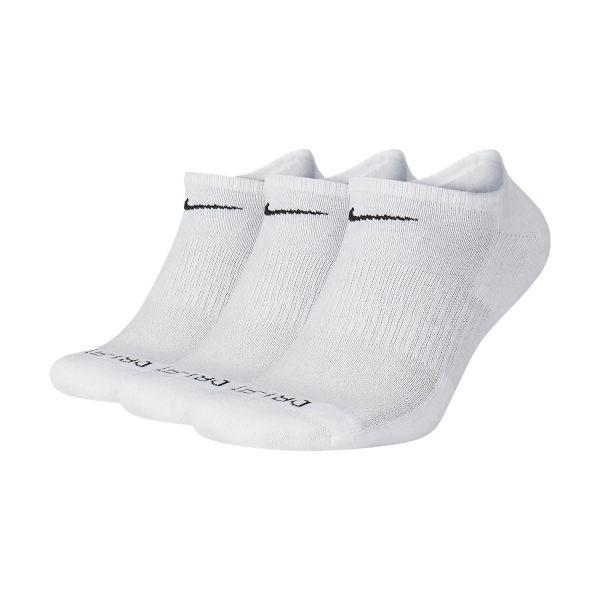 Running Socks Nike Everyday Plus Cushion x 3 Socks  White/Black SX6889100