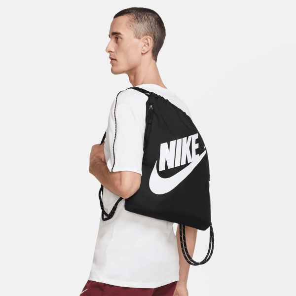 Nike Heritage Sackpack - Black/White