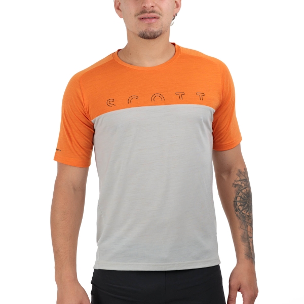 Magliette Outdoor Uomo Scott Defined Maglietta  Flash Orange/Dust White 4144737727