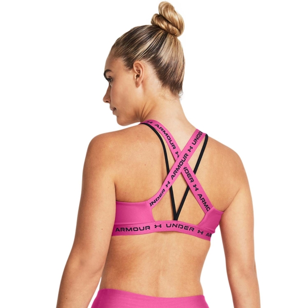 Under Armour Crossback Low Sports Bra - Astro Pink/Black