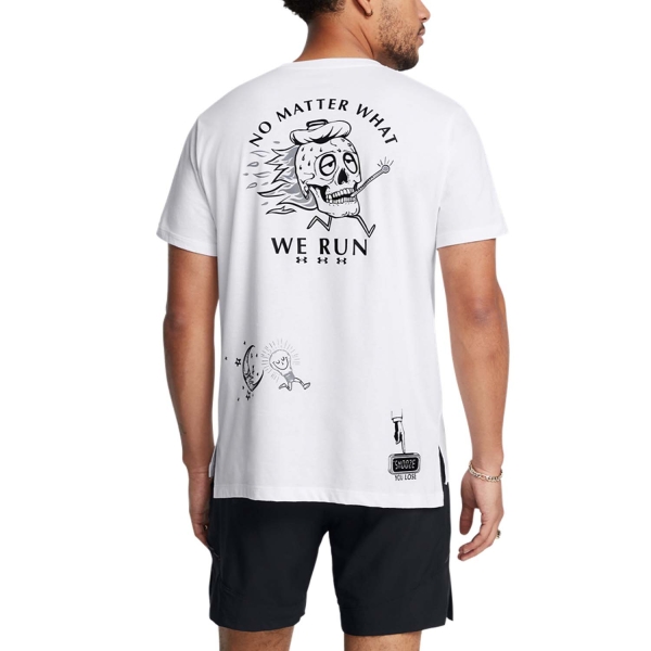 Under Armour We Run T-Shirt - White/Steel