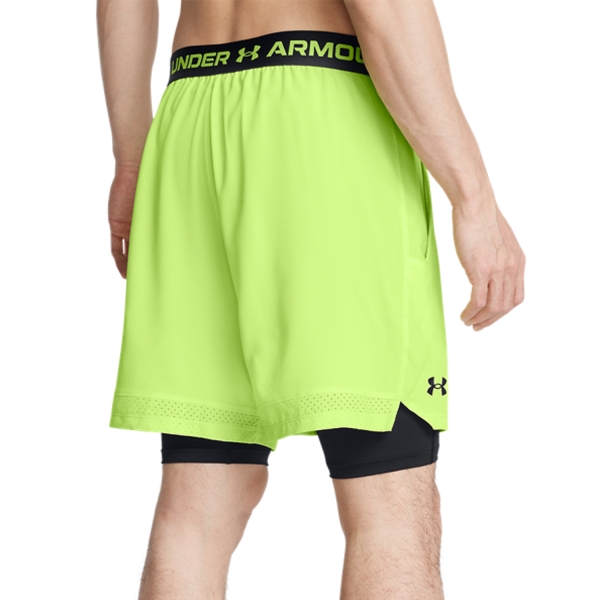 Under Armour Vanish Woven 2 in 1 6in Pantaloncini - Morph Green/Black