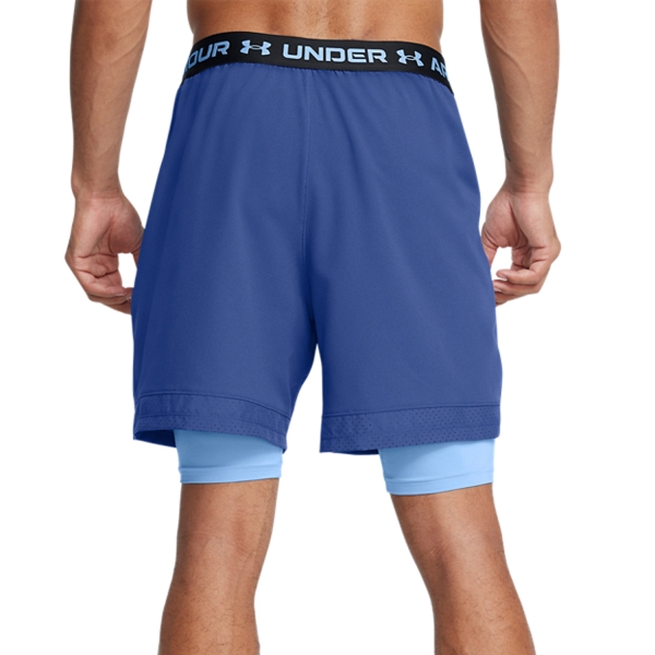 Under Armour Vanish Woven 2 in 1 6in Pantaloncini - Tech Blue/Horizon Blue