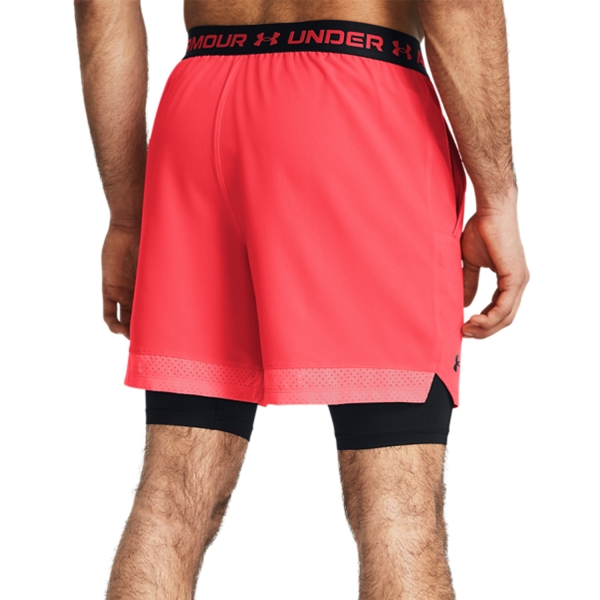 Under Armour Vanish Woven 2 in 1 6in Pantaloncini - Racer Red/Black