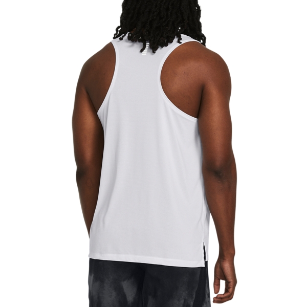 Under Armour Launch Logo Tank - White