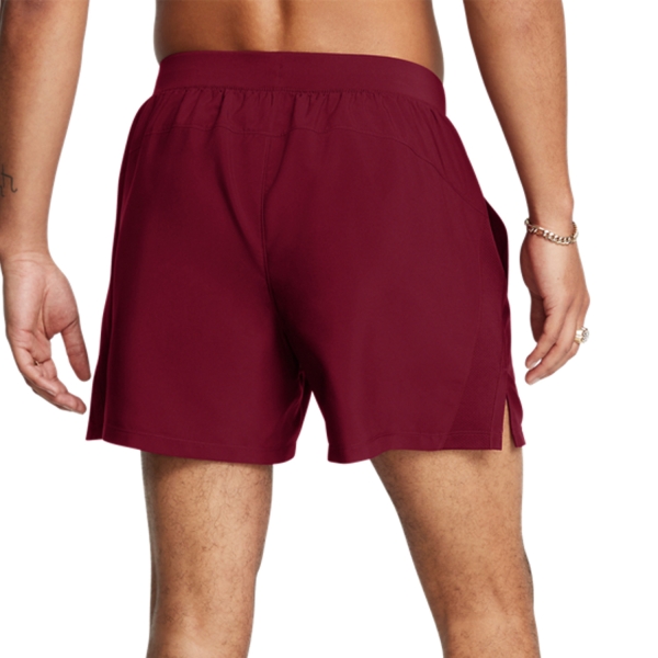 Under Armour Launch 5in Shorts - Cardinal/Reflective