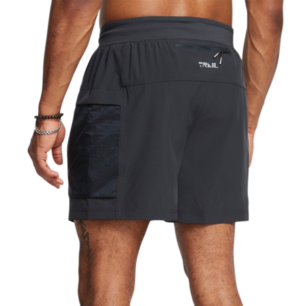 Under Armour Launch Logo 5in Shorts - Anthracite/Reflective