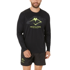 Asics Fujitrail Logo Shirt - P. Black/Graphic Grey/Safety Yellow