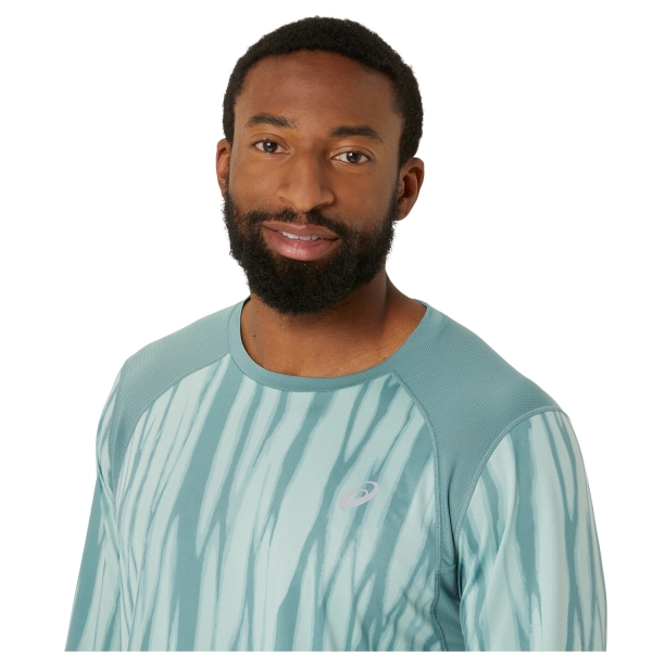Asics Road All Over Print Camisa - Light Celadon
