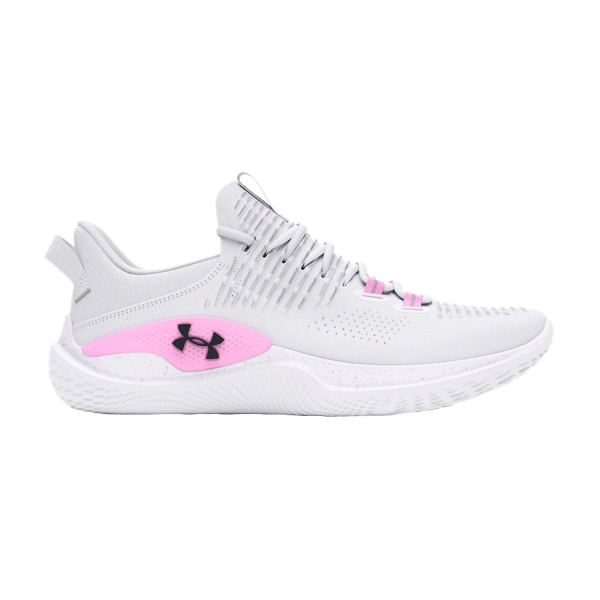 Scarpe Fitness e Training Donna Under Armour Under Armour Flow Dynamic  White/Stellar Pink/Black  White/Stellar Pink/Black 
