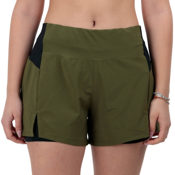 Pantalones cortos Running Mujer Scott Hybrid Endurance 3.5in Shorts  Tech Fir Green/Black 4143967386