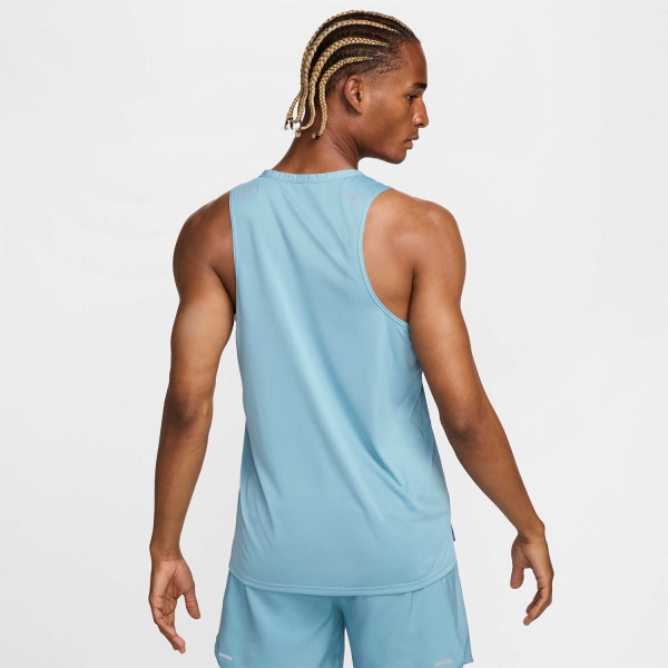Nike Dri-FIT Rise 365 Tank - Denim Turquoise/Reflective Silver