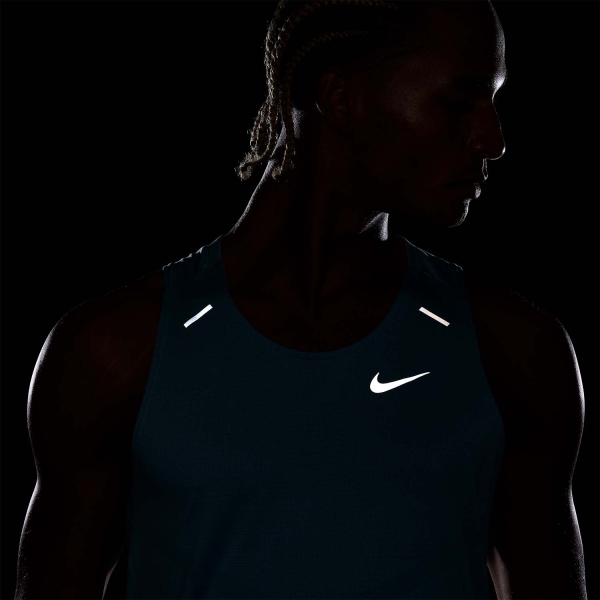 Nike Dri-FIT Rise 365 Tank - Denim Turquoise/Reflective Silver