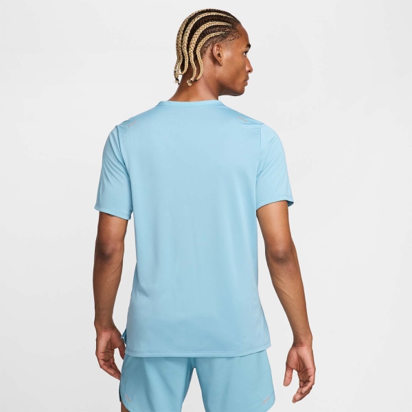 Nike Dri-FIT Rise 365 T-Shirt - Denim Turquoise/Reflective Silver