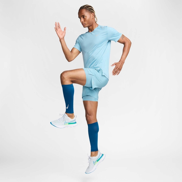 Nike Dri-FIT Rise 365 T-Shirt - Denim Turquoise/Reflective Silver