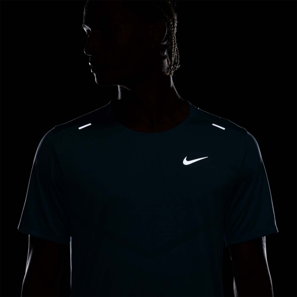 Nike Dri-FIT Rise 365 T-Shirt - Denim Turquoise/Reflective Silver
