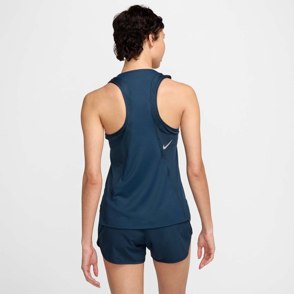 Nike Dri-FIT Race Tank - Armory Navy/Reflective Silver