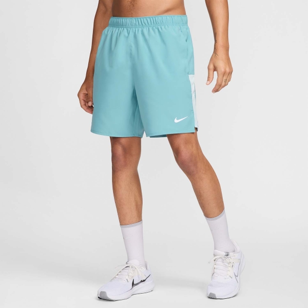 Nike Challenger Logo 7in Pantaloncini - Denim Turquoise/Glacier Blue/Reflective Silver