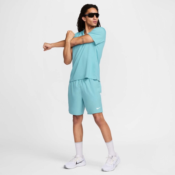 Nike Challenger Logo 7in Pantaloncini - Denim Turquoise/Glacier Blue/Reflective Silver