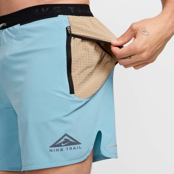Nike Dri-FIT Second Sunrise 7in Shorts - Denim Turquoise/Khaki/Black