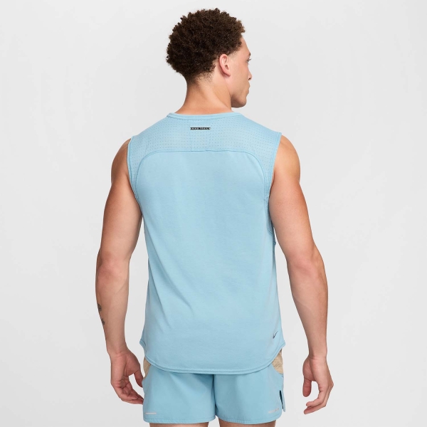 Nike Trail Solar Chase Top - Denim Turquoise/Vintage Coral/Black