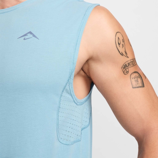 Nike Trail Solar Chase Top - Denim Turquoise/Vintage Coral/Black
