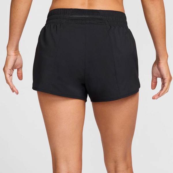 Nike One Swoosh Logo 3in Pantaloncini - Black/White