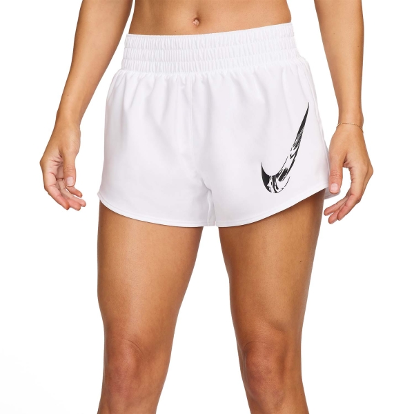 Pantaloncini Running Donna Nike Nike One Swoosh Logo 3in Pantaloncini  White/Black  White/Black 