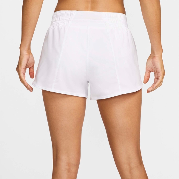 Nike One Swoosh Logo 3in Shorts - White/Black