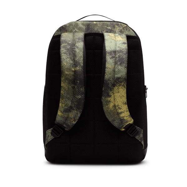 Nike Brasilia Print Mochila - Oil Green/Black/Coconut Milk