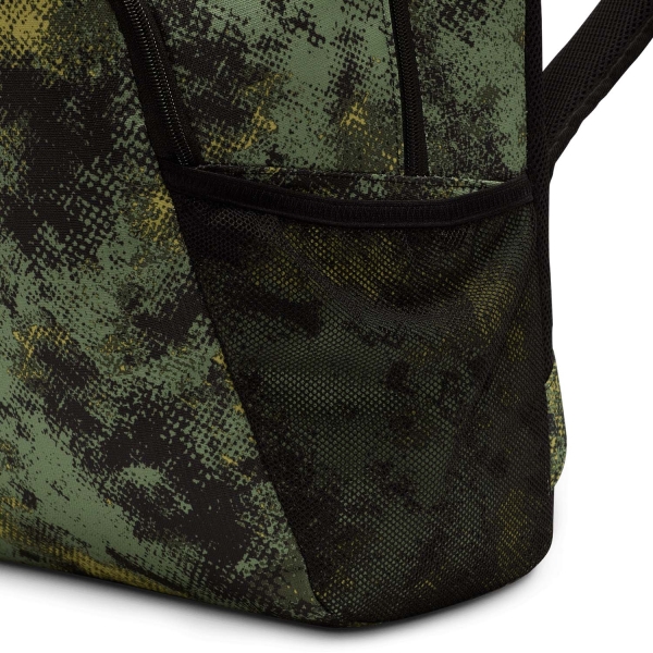 Nike Brasilia Print Mochila Grande - Oil Green/Black/Coconut