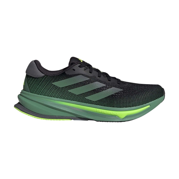 Scarpe Running Neutre Uomo adidas Supernova Rise  Core Black/Preloved Green/Lucid Lemon ID3589