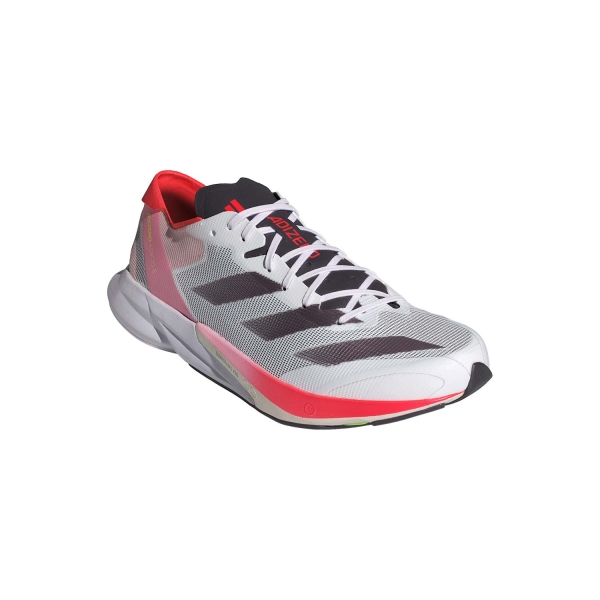 adidas adizero adios 8 - FTW White/Aurora Metallic/Solar Red