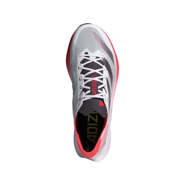 adidas adizero adios 8 - FTW White/Aurora Metallic/Solar Red