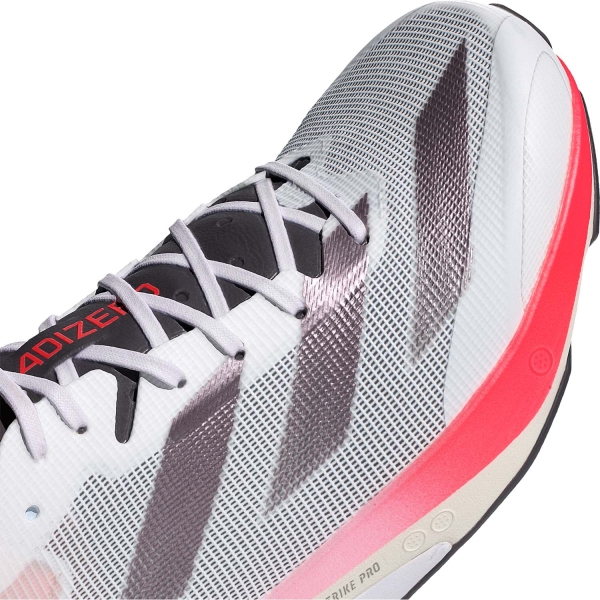 adidas adizero adios 8 - FTW White/Aurora Metallic/Solar Red