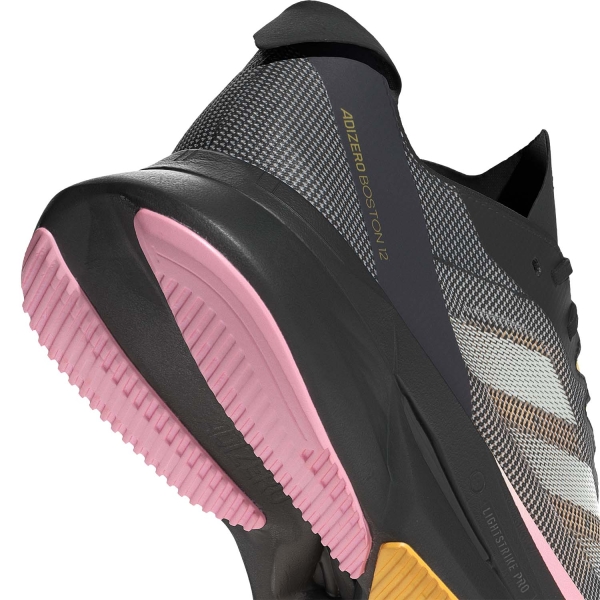 adidas adizero Boston 12 - Cloud Black/Zero Mint/Spark