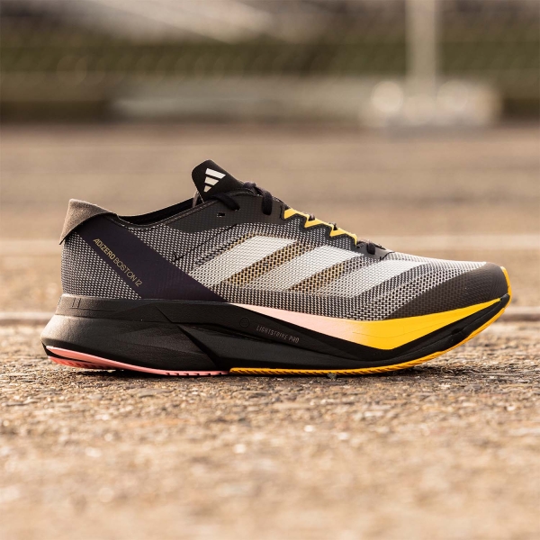 adidas adizero Boston 12 - Cloud Black/Zero Mint/Spark