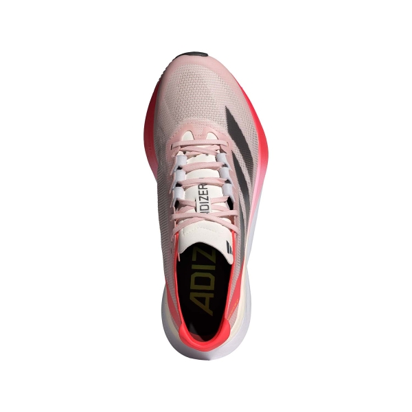 adidas adizero Boston 12 - Sandy Pink/Aurora Metallic/Solar Red