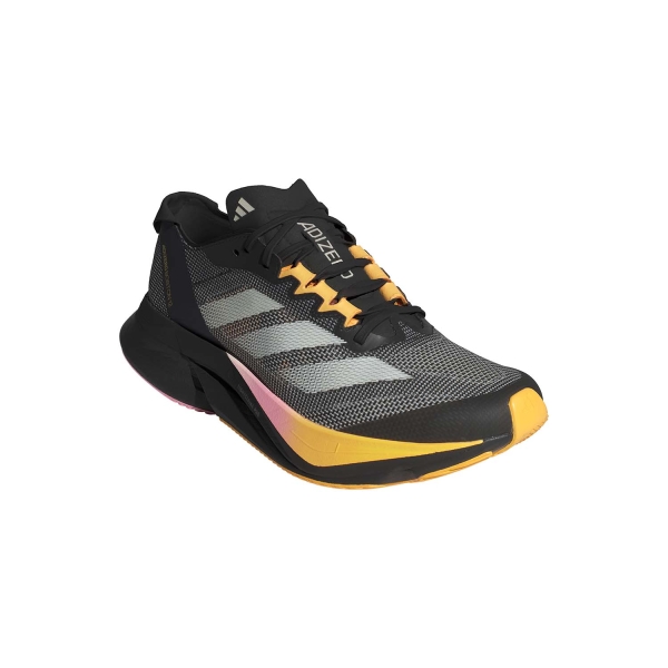 adidas adizero Boston 12 - Cloud Black/Zero Mint/Spark