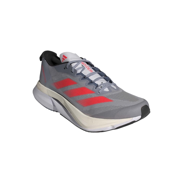 adidas adizero Boston 12 - Halo Silver/Solar Red/Dash Grey