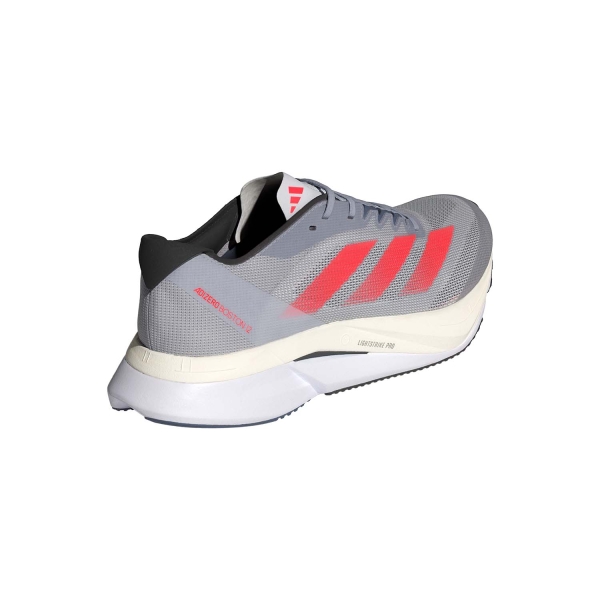 adidas adizero Boston 12 - Halo Silver/Solar Red/Dash Grey