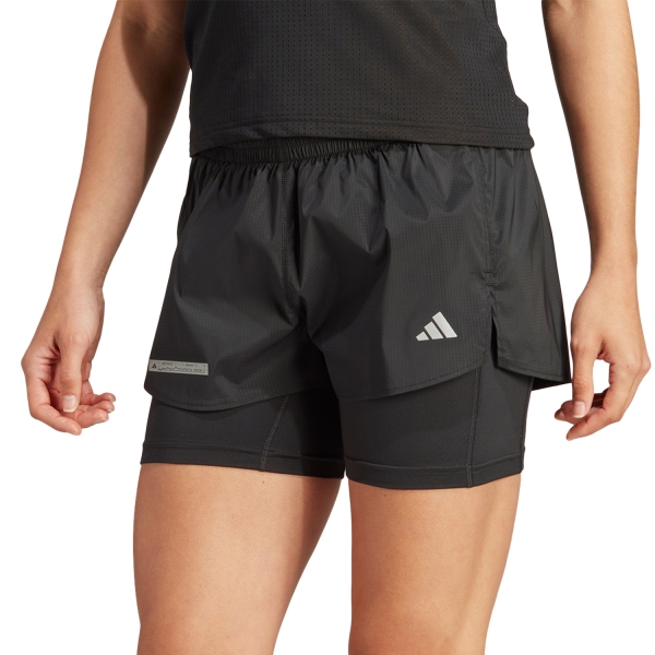 Pantaloncini Running Donna adidas adidas Ultimate 2 in 1 2in Pantaloncini  Black  Black 