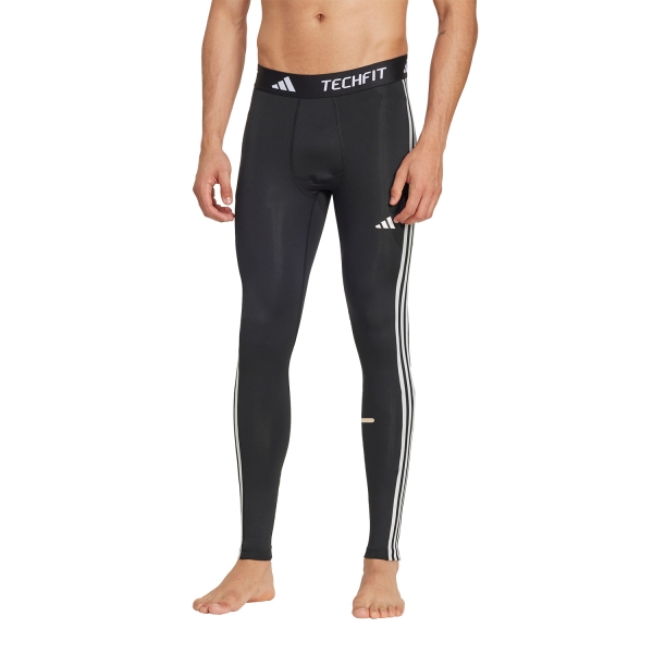 Malla Intima Hombre adidas TechFIT 3 Stripes Mallas  Black IN5587